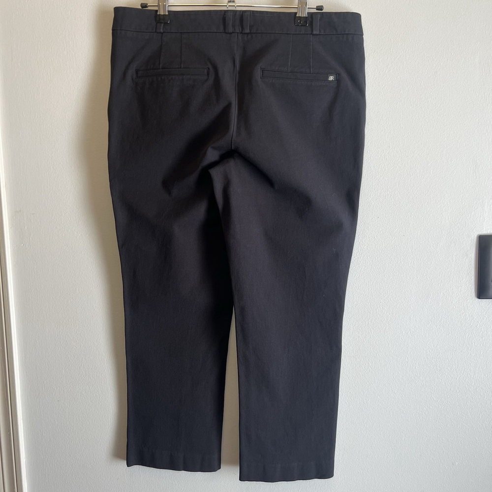 Banana Republic Womens Slim Straight Chino Pants Black Size 10 Slash Pocket - Picture 5 of 11